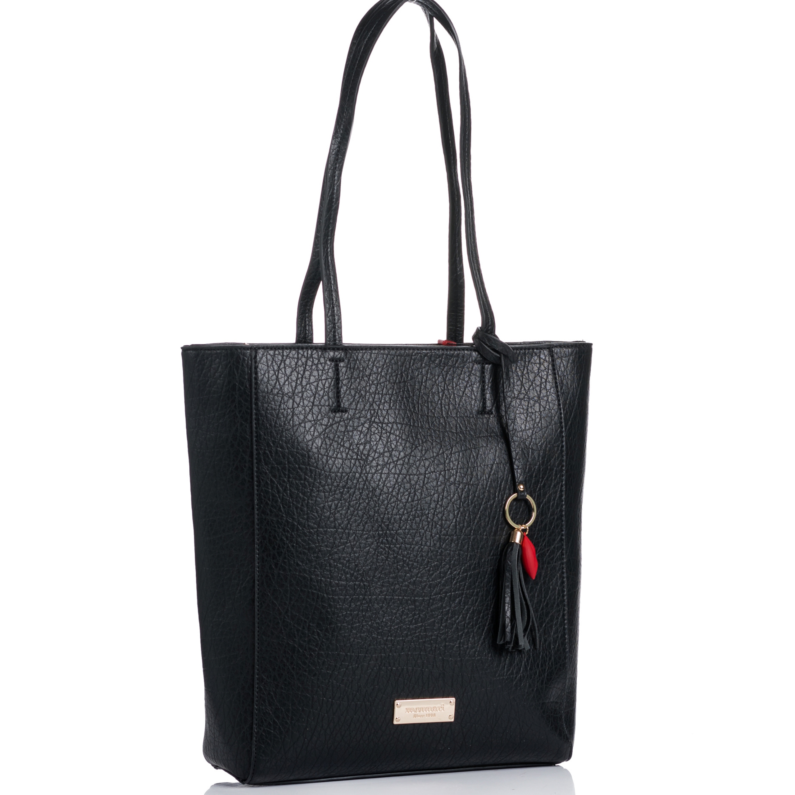 Torebka Monnari Torba Shopper Duża Praktyczna Premium Czarny Na Ramię