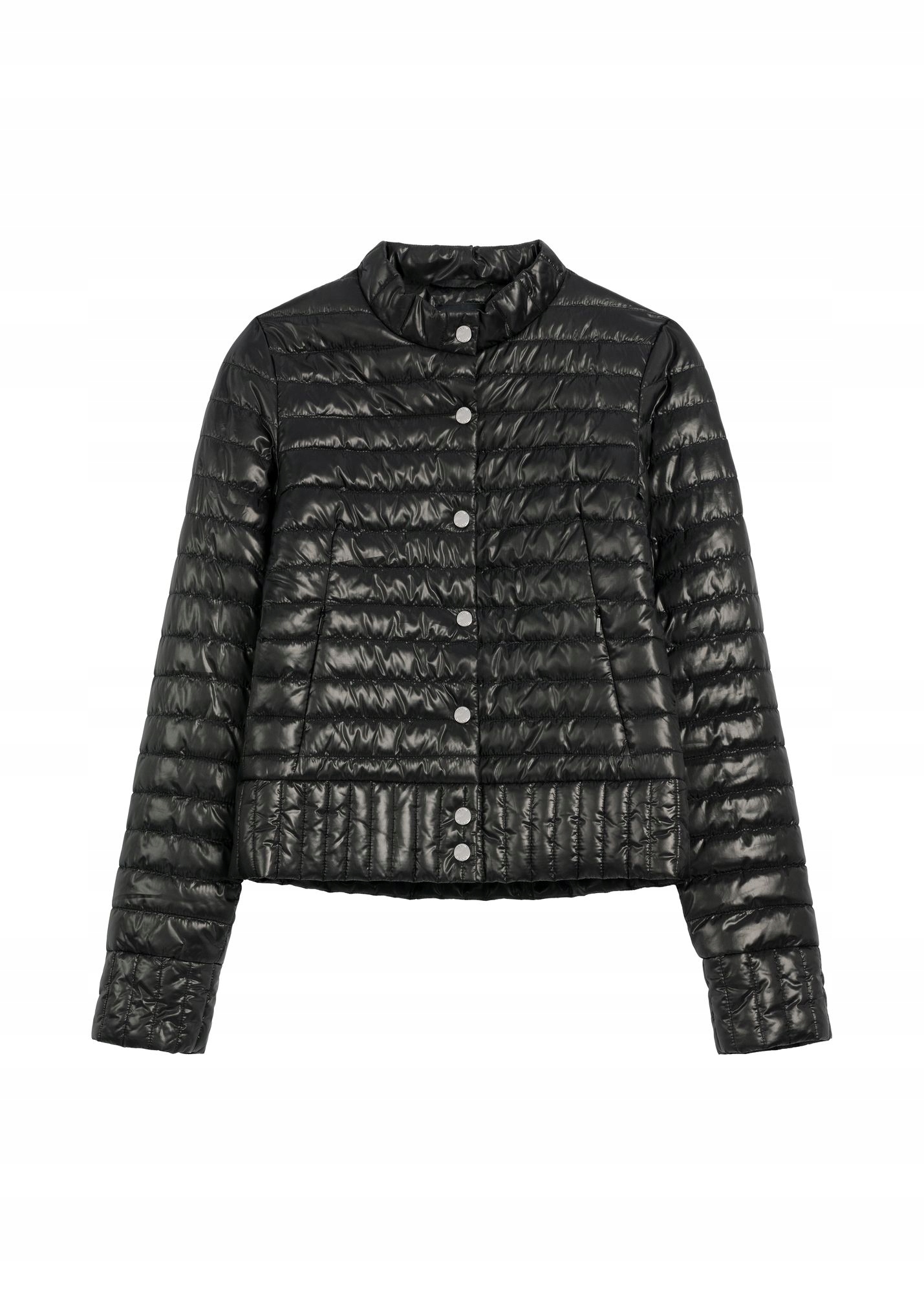 Ochnik Černá dámská prošívaná bunda se stojáčkem KURDT-0441-99(W26) XL