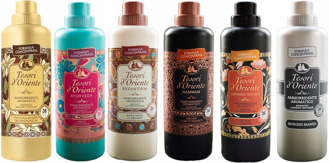 Levně Tesori d'Oriente Sada 6 italských oplachovacích přípravků 760 ml Vabhjm