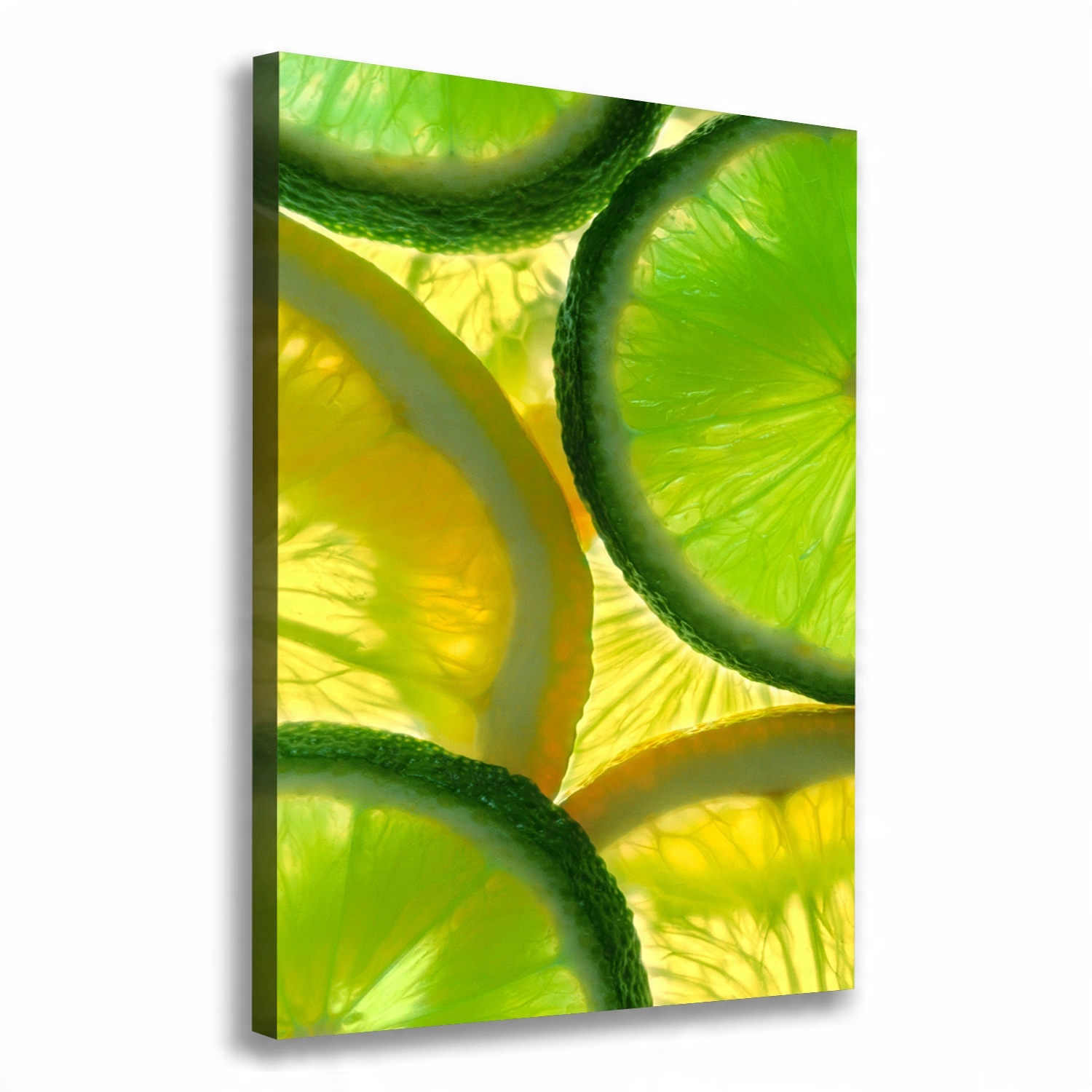 

Foto obraz na płótnie Limonka i cytryna 70x100 cm