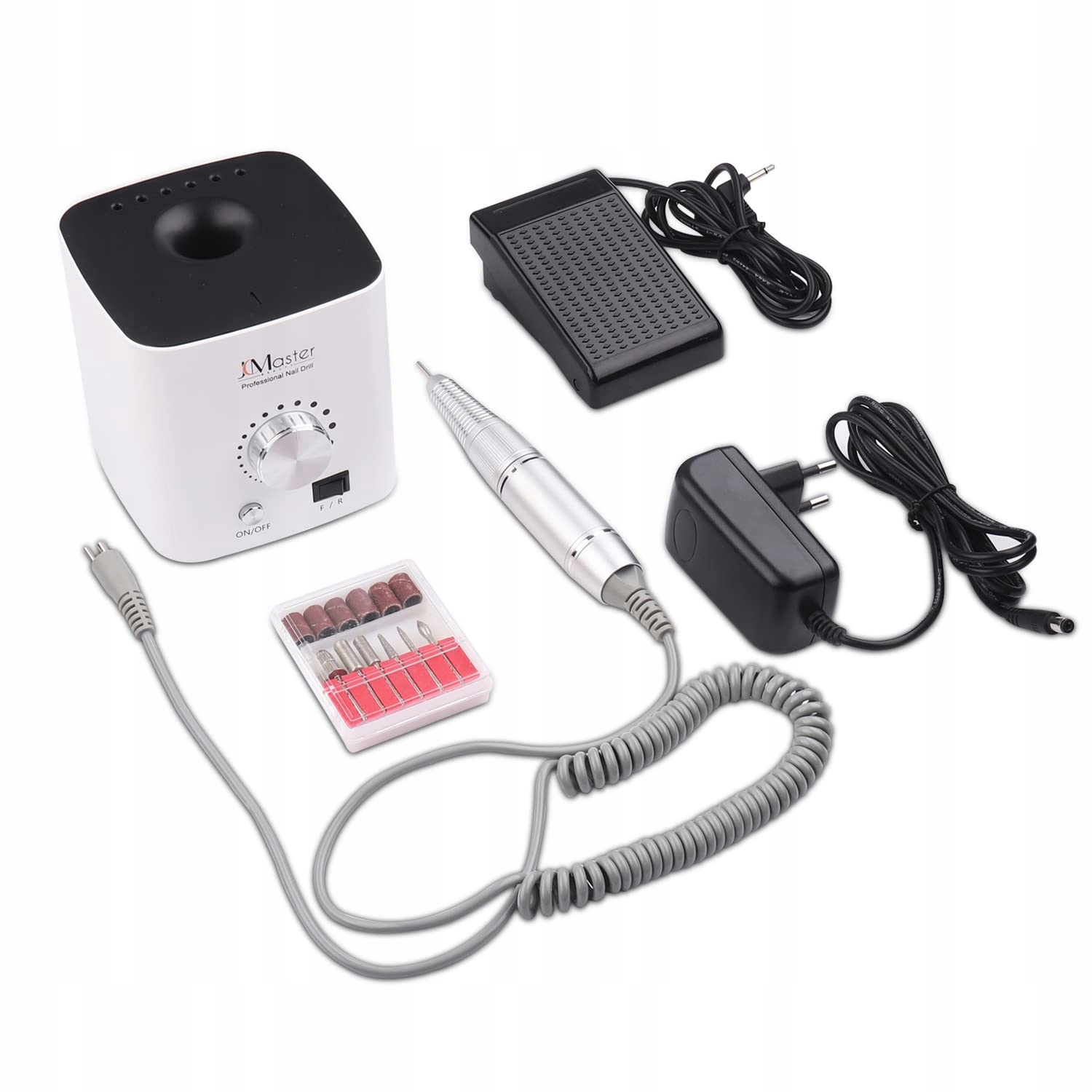 JCMASTER Zestaw Frezarka Do Paznokci 30000 OBR/MIN Manicure Pedicure — miniatura 3
