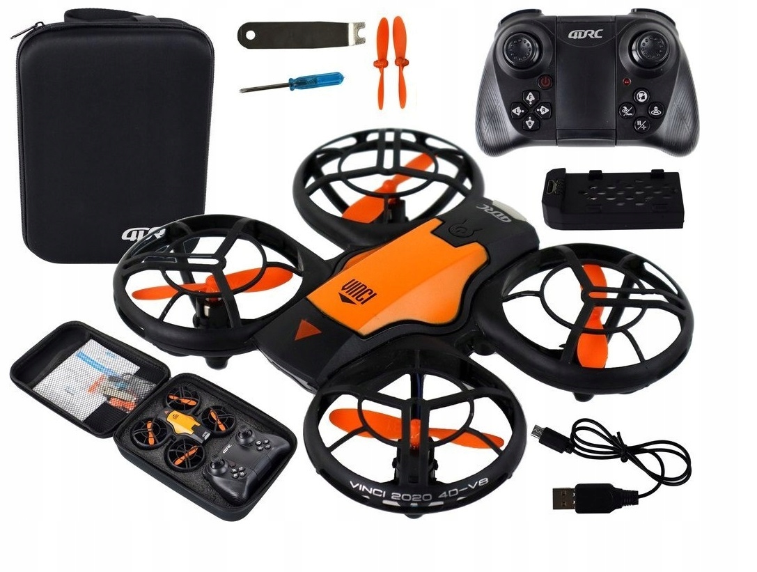 Dron Turbo Kamera Full Hd Podgląd Wifi Akrobacje Futerał Akumulator Osłony