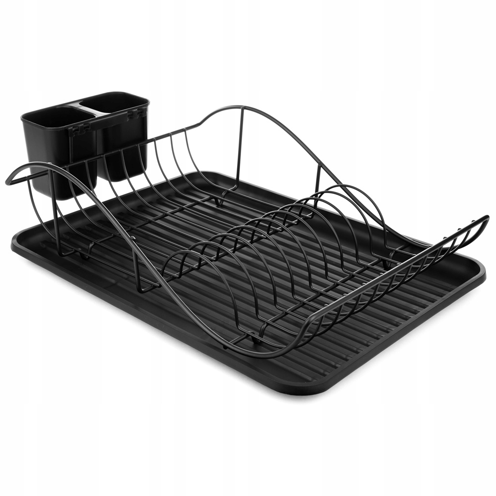 SUSZARKA DO NACZYŃ 9 TALERZY + OCIEKACZ DO SZTUĆCÓW 49,5x31,5x12,5CM