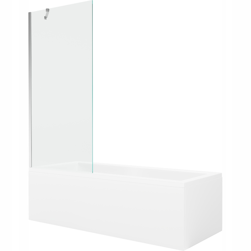 Mexen Cubik obdélníková vana 170 x 70 cm s zástěna