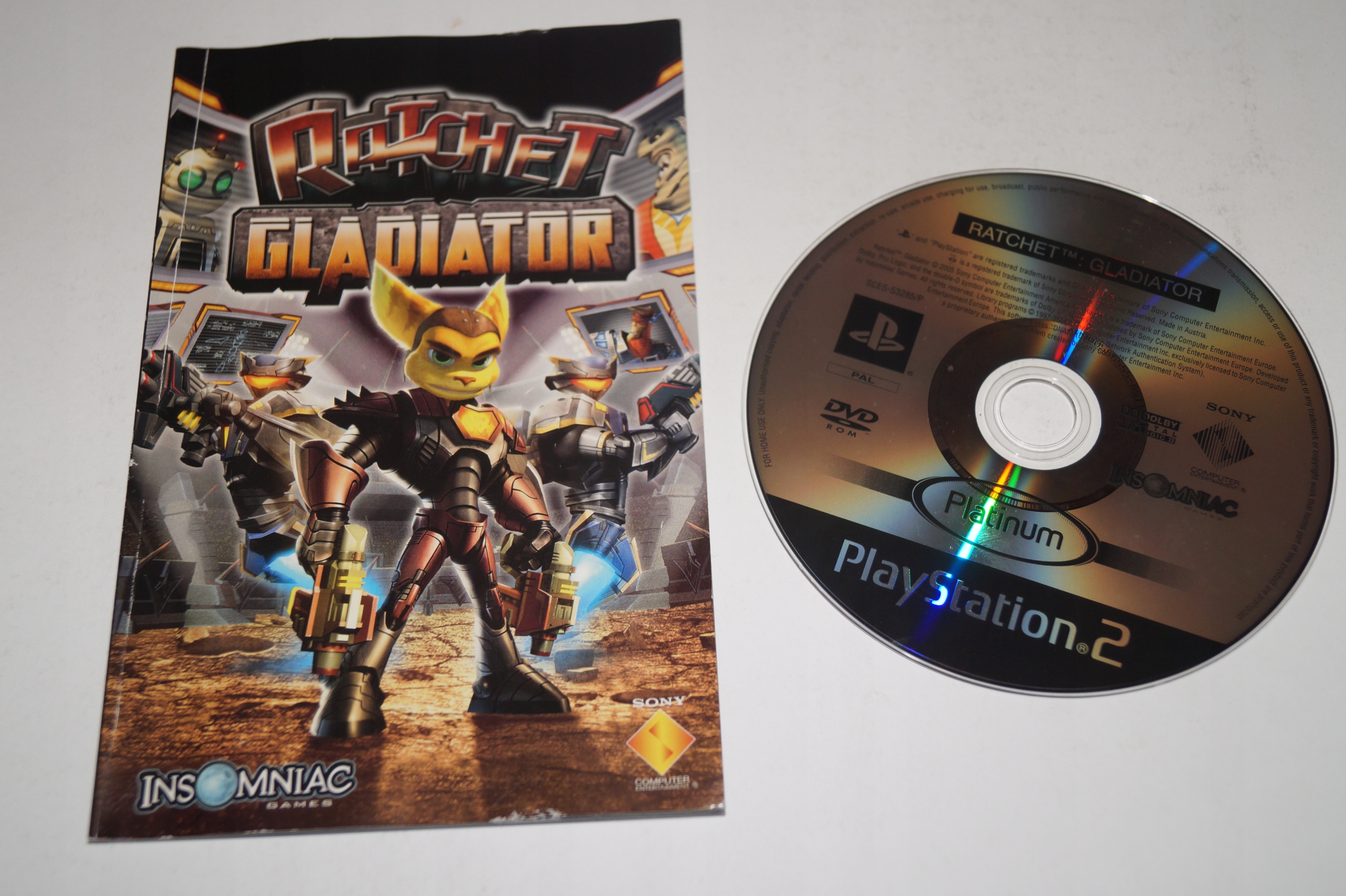 Gra RATCHET GLADIATOR PS2 Sony PlayStation 2 (PS2) Producent Insomniac Games