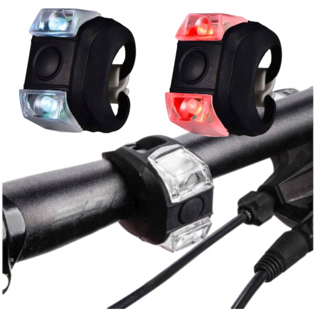 

Lampki Do Roweru Led Przód Tył Rowerowe 2szt