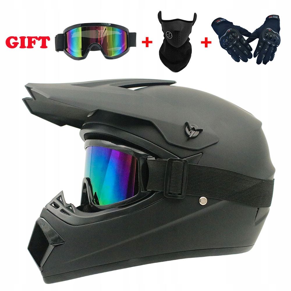 Helma Na Elektrickou Koloběžku Cross Enduro Quad Bmx Helma Brýle Rukavice L