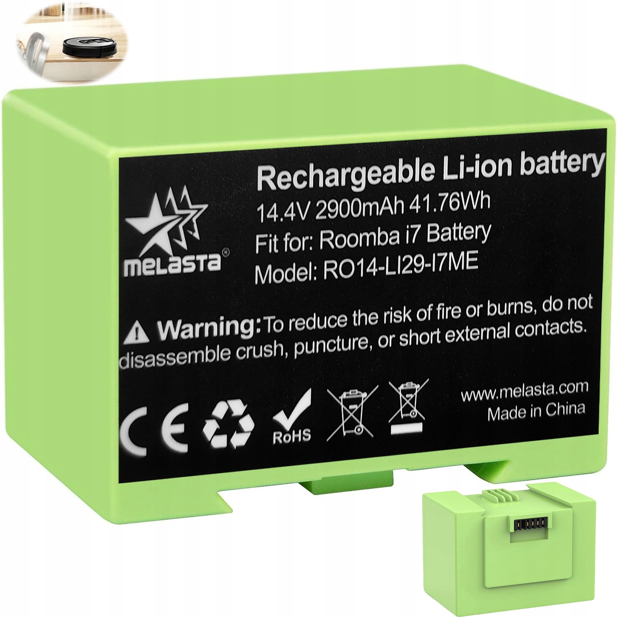 Bateria do iRobot Roomba i7 i3 i4 e5 e6 2900mAh 14.4V Li-ion