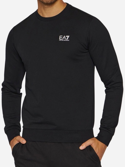 Pánská Mikina EA7 Emporio Armani černá, regular fit, Bavlna velikost XL