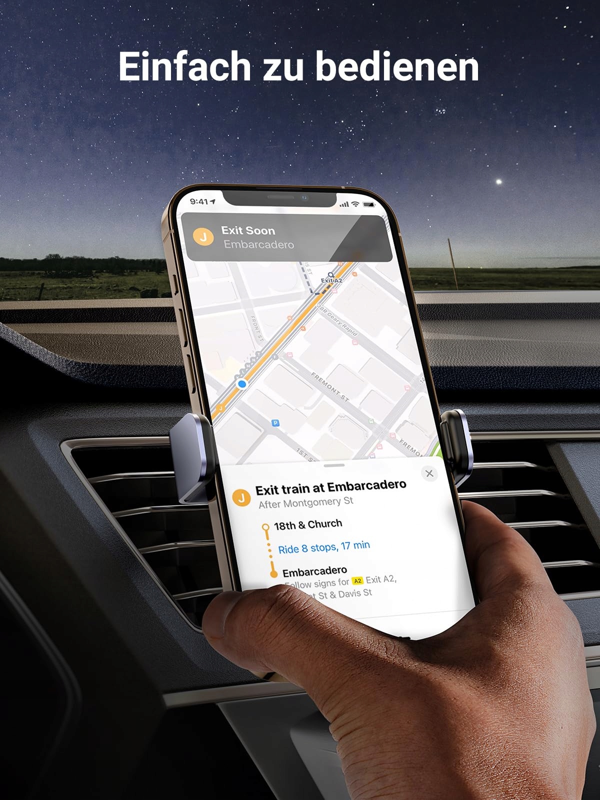 UGREEN Uchwyt Samochodowy Do Telefonu 360 Stopni iPhone Samsung Huawei — miniatura 2