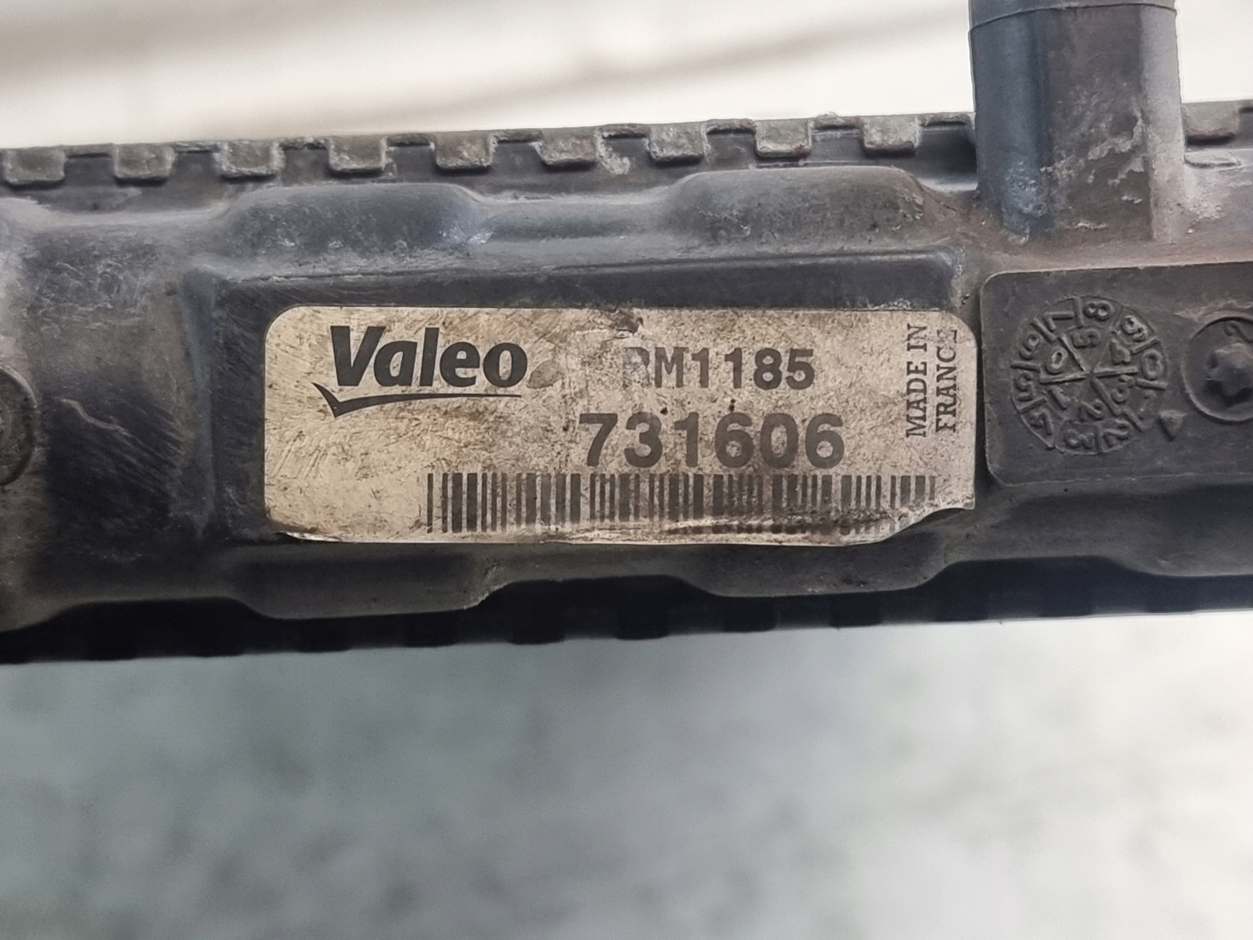 water cooler VALEO 731606 VW BORA 1.6