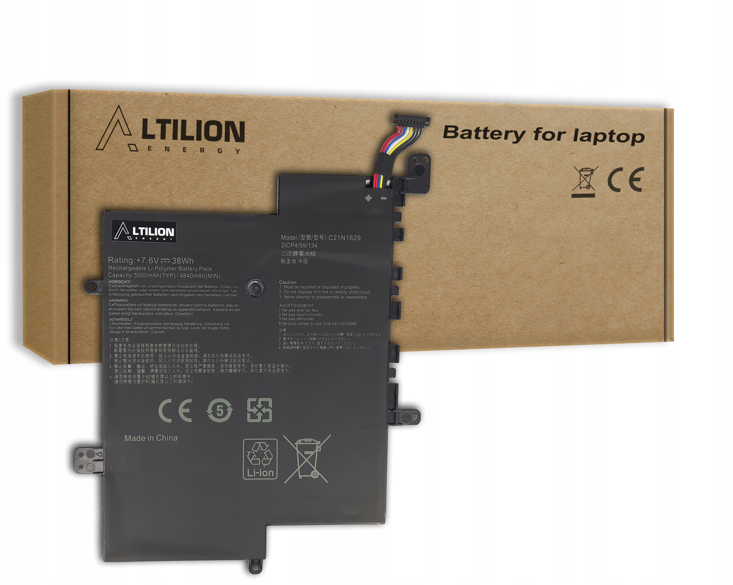 Baterie Altilion Energy C21N1629 je kompatibilní s Asusem