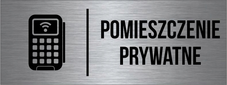 

Tabliczka Pomieszczenie Prywatne Piktogram
