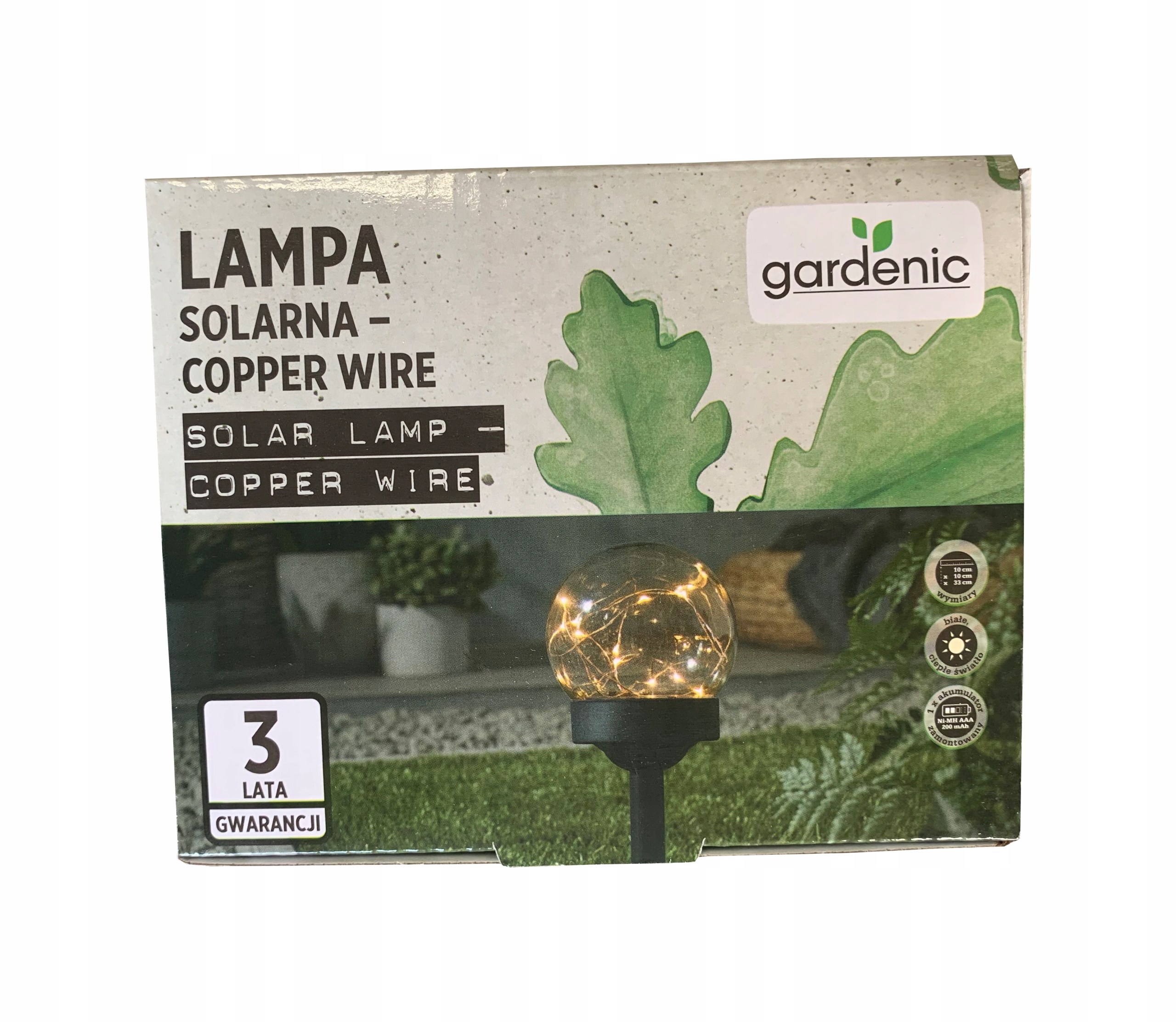 

Lampa Solarna - Copper Wire Ogrodowa Gardenic