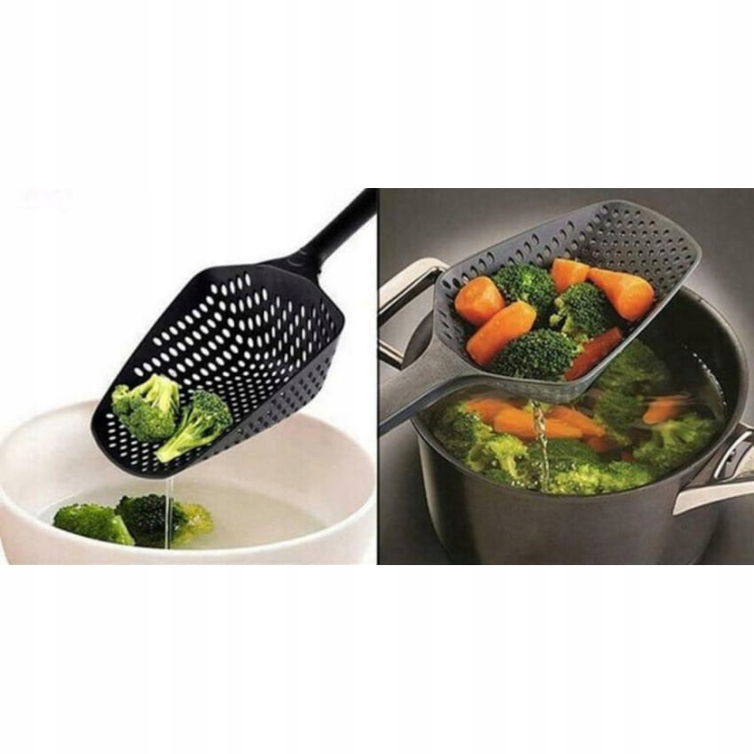 Łyżka, sitko, durszlak, cedzak do pierogów, makaronu, frytek, warzyw 34cm Rodzaj inny