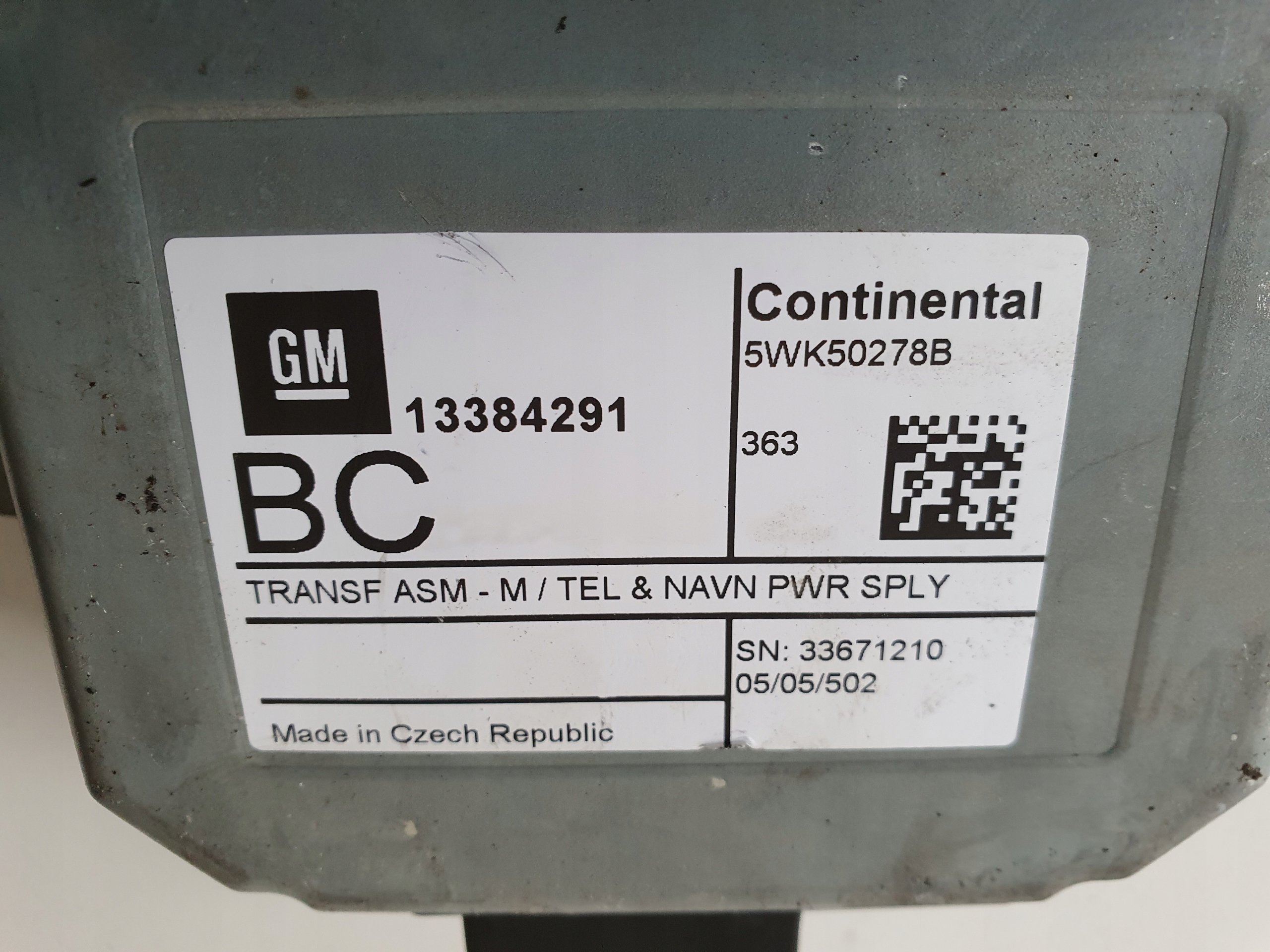 OPEL ZAFIRA C module RADIA TELEFONU 13384291 BC