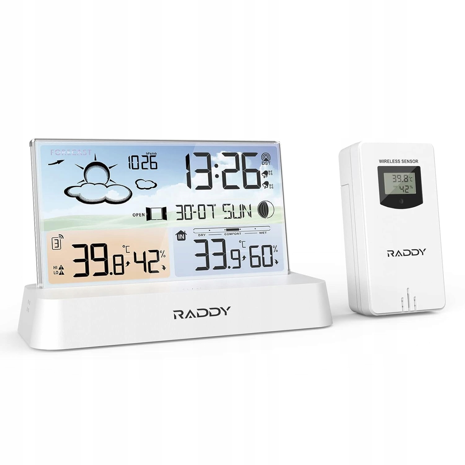 Bezdrátová Meteorologická Stanice Dcf Barometr LCD