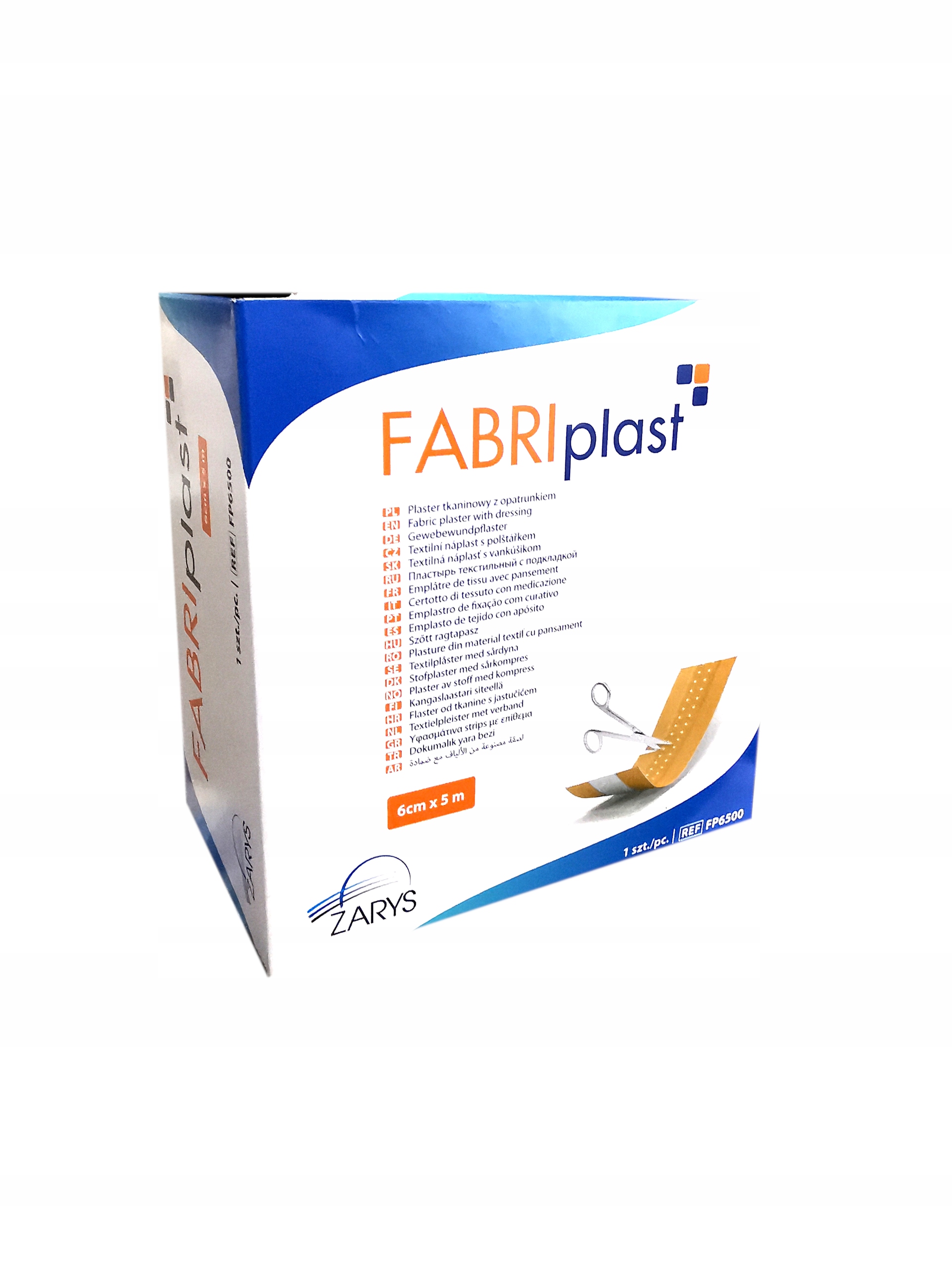

Plaster Fabriplast 6cm x5m do cięcia z opatrunkiem