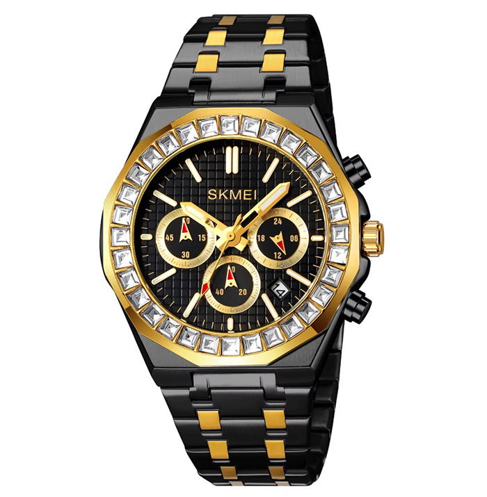Pánské hodinky Skmei náramek chronograf skm.123801e.mn