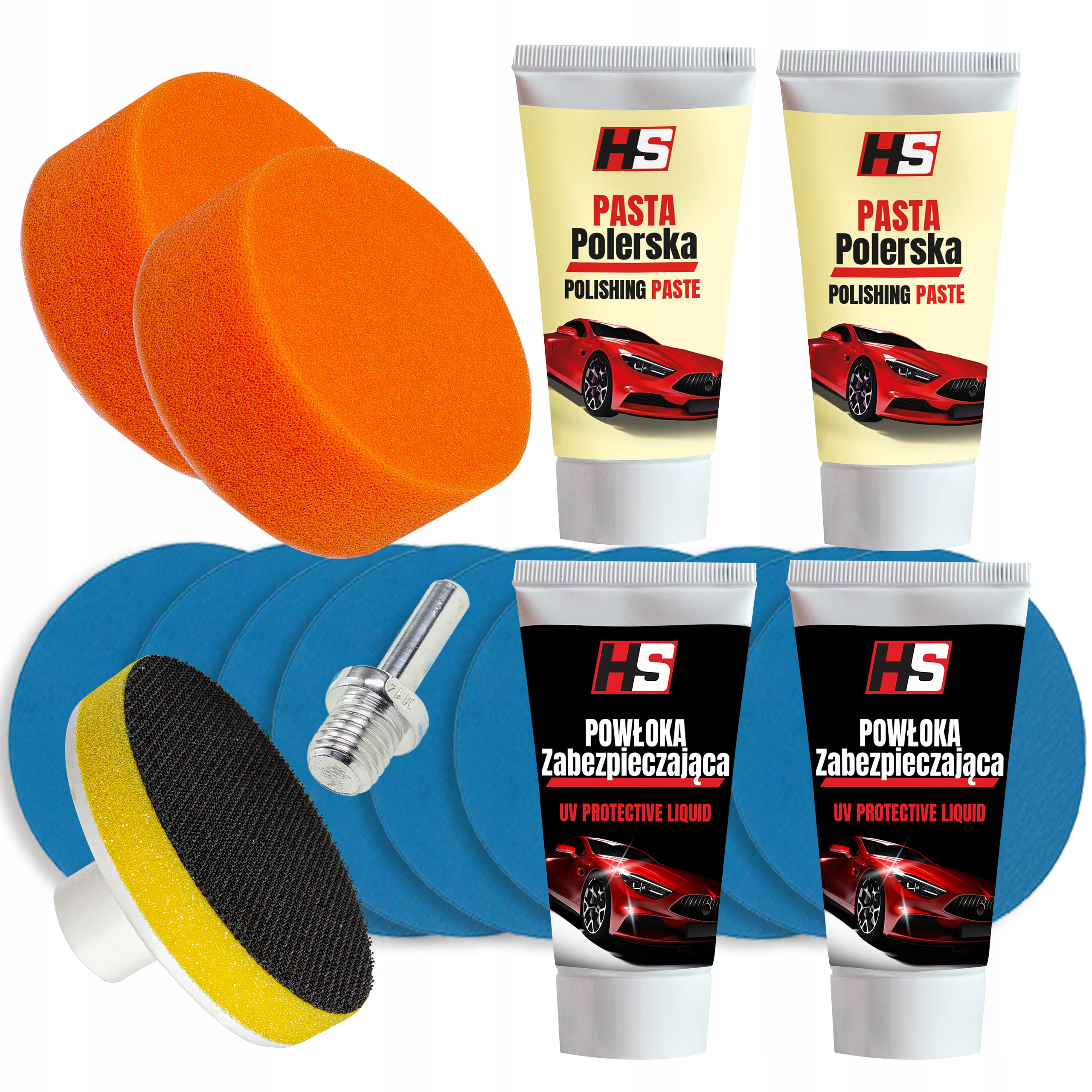 

Duży XXL Zestaw Do Polerowania Lamp Reflektorów