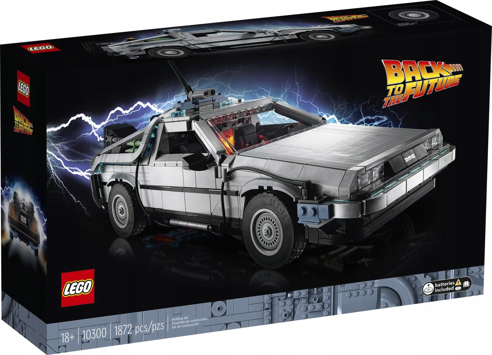 Lego 10300 Creator Expert Stroj času DeLorean z filmu Návrat do budoucnosti Nový
