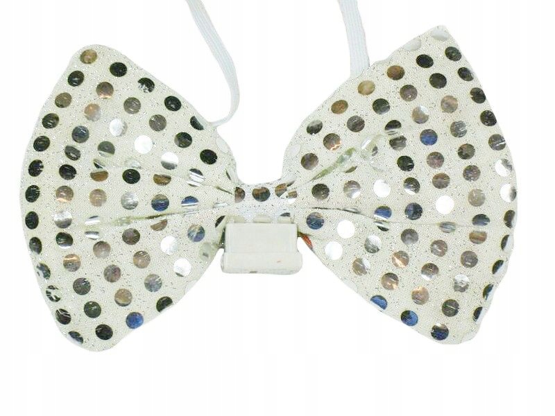 MUSZKA MUCHA ŚWIECĄCA BIAŁA / SREBRNA