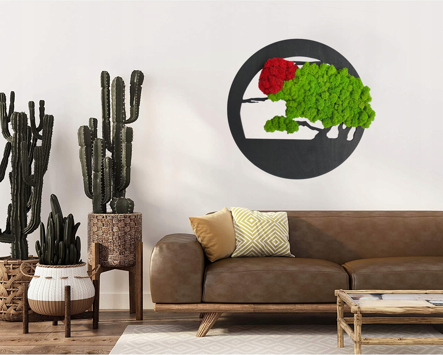 Drzewko NA PREZENT mech chrobotek OBRAZ na ściane drzewko BONSAI 40 Marka inna