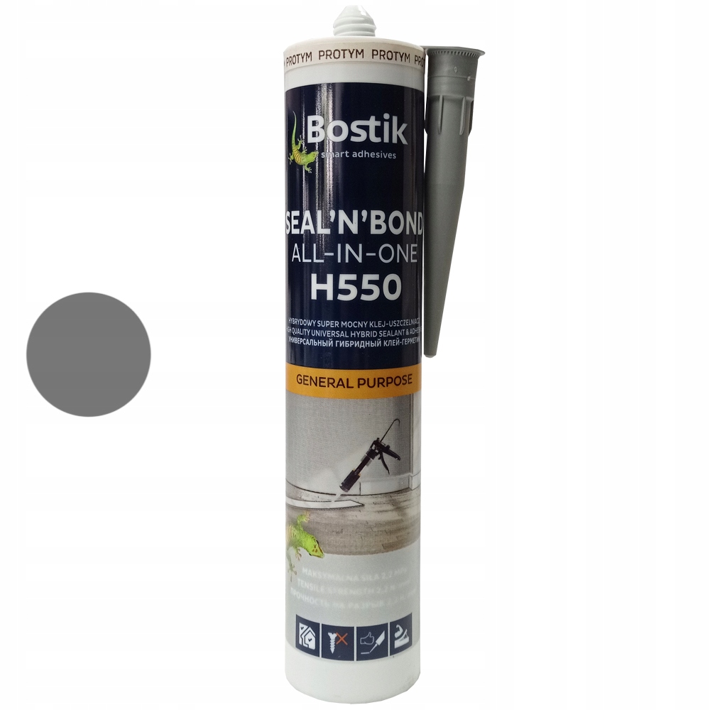 

Bostik H550 elastyczny klej uszczelniacz szary