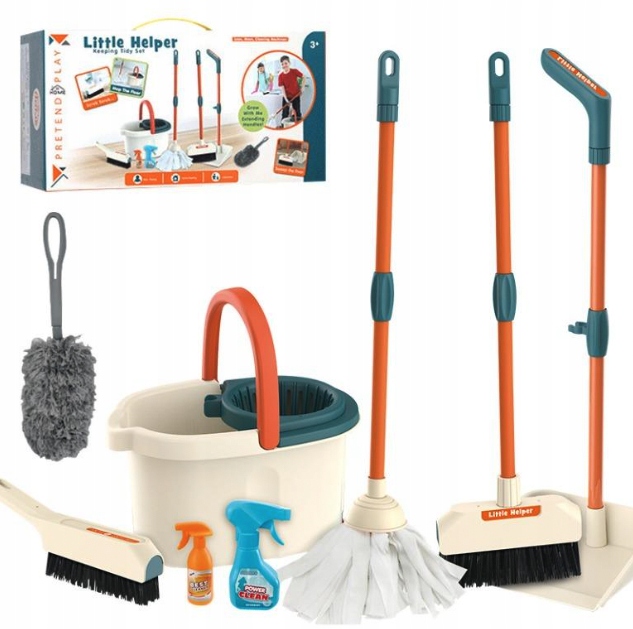 

Zabawkowy Zestaw Do Sprzątania Mop Wiaderko
