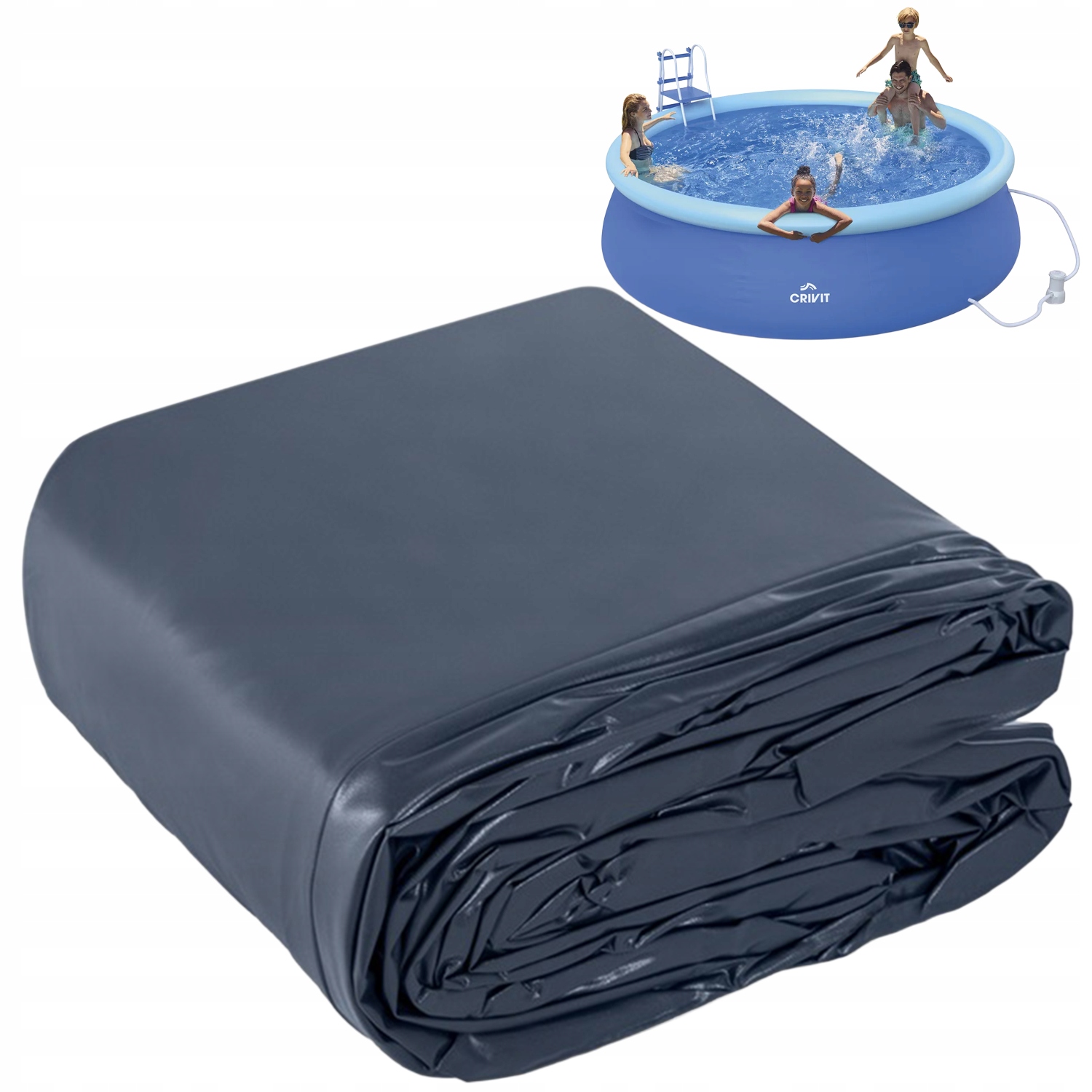 Fólie krycí plachta bazénu, kryt na bazén do bazénu Crivit 457 cm