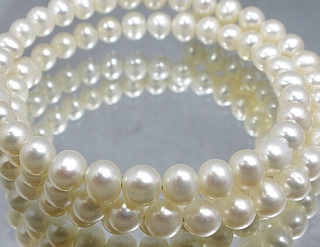 Pravé perly Krásný náramek Obojek