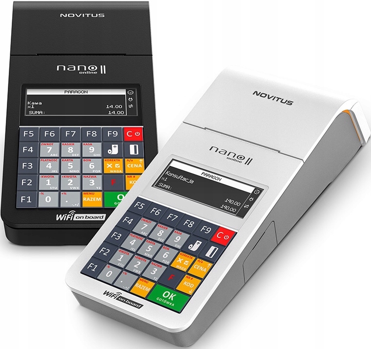 Kasa fiskalna Novitus Nano II WiFi Fiskalizacja Zgłoszenie