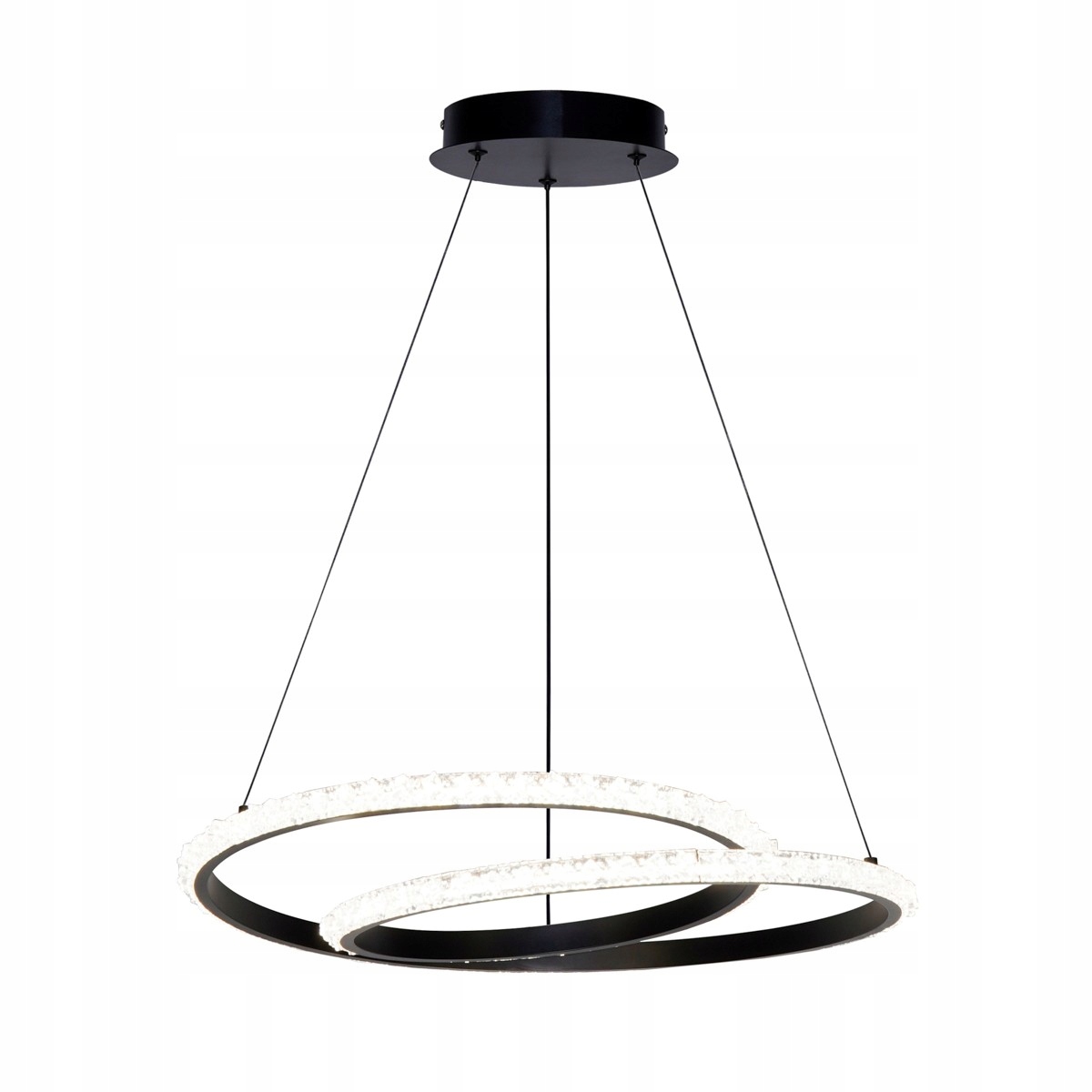 Zalto PND-12436-BK Moderní černá závěsná Led lampa