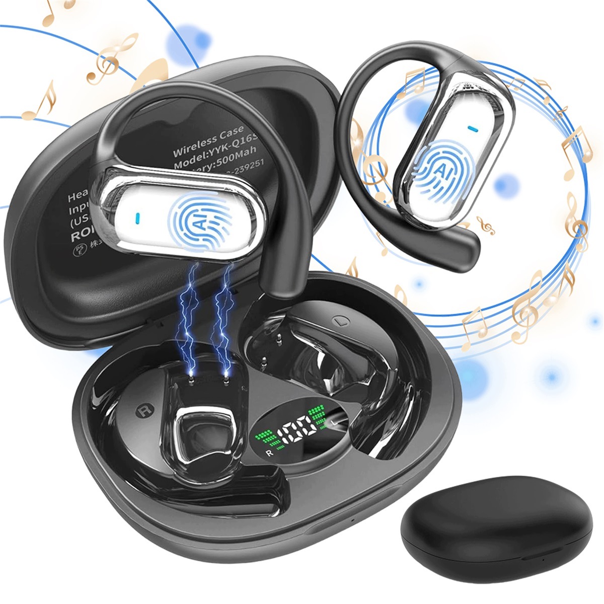 Sluchátka překládající Ai 198 jazyků s Bluetooth 6.1 a redukcí šumu