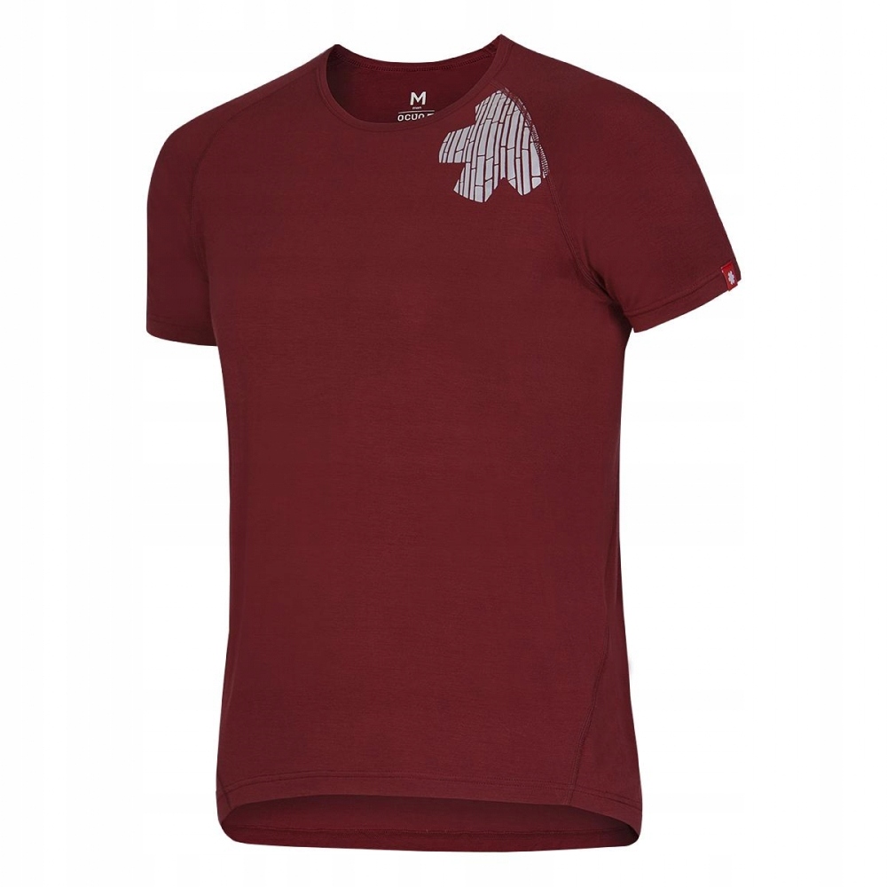 Pánské triko Ocún Bamboo T Blossom Men wine merlot|XL