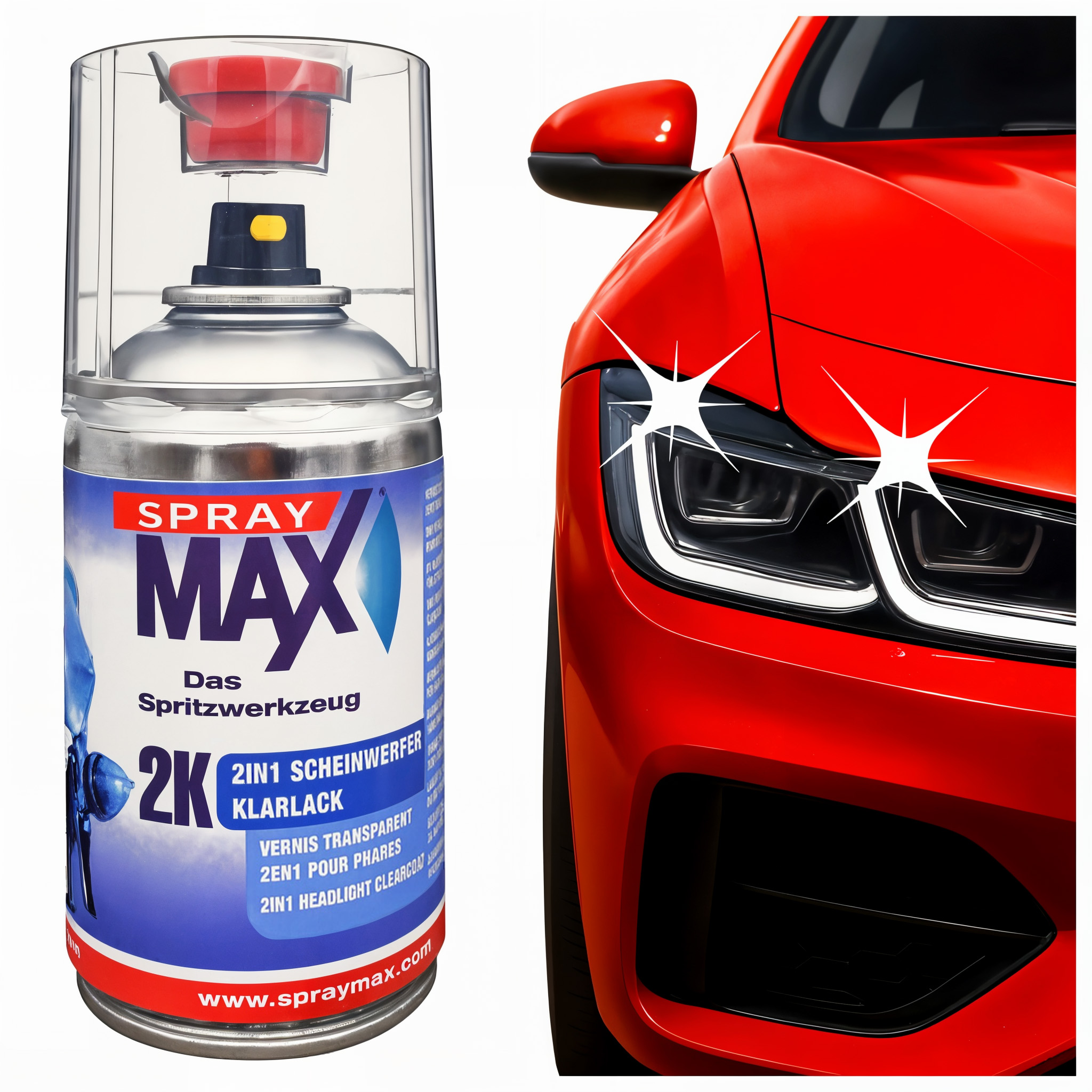 Lakier bezbarwny do lamp samochodowych Spray Max 15-684068 250ml