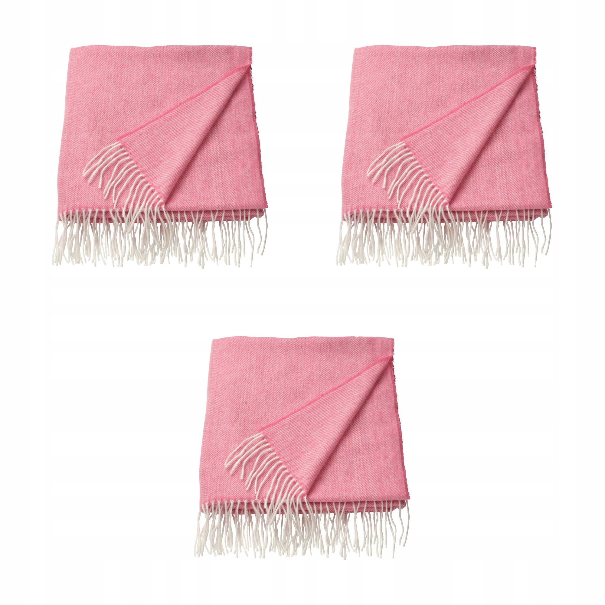 3 ks Holmvi Pled růžový 120 x 160 cm