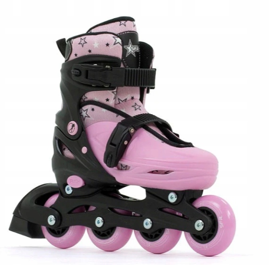 REGULOWANE ROLKI DZIECIĘCE SFR PLASMA BLACK / PINK ROZMIAR 33-37 (SRF550)