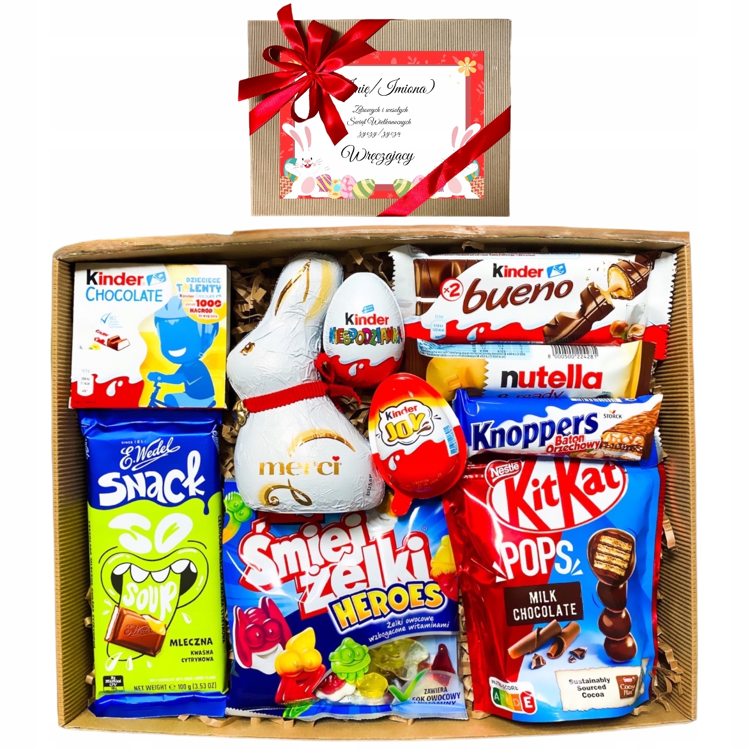 Zestaw prezentowy na Zajączka Wielkanoc dla Dziecka słodycze