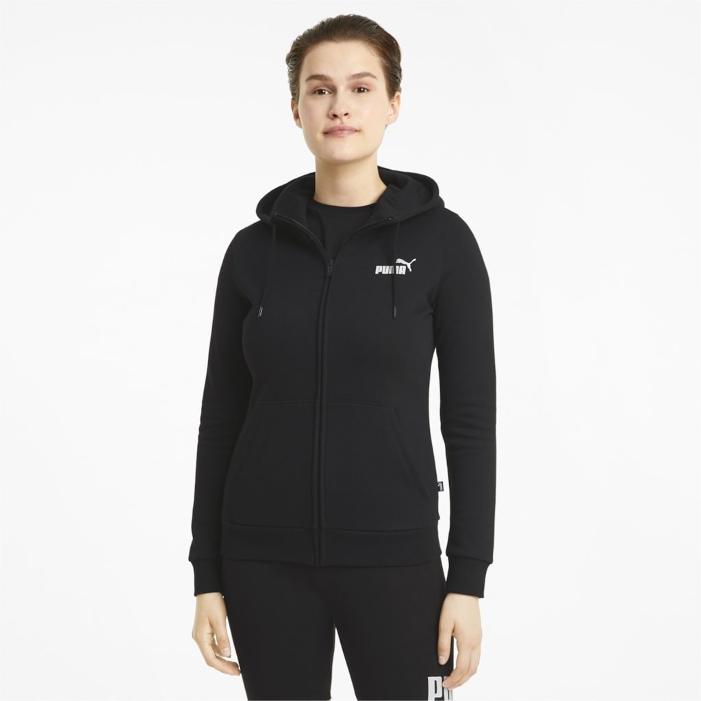 Dámská mikina Puma Ess Small Logo Full-Zip Hoodie Fl