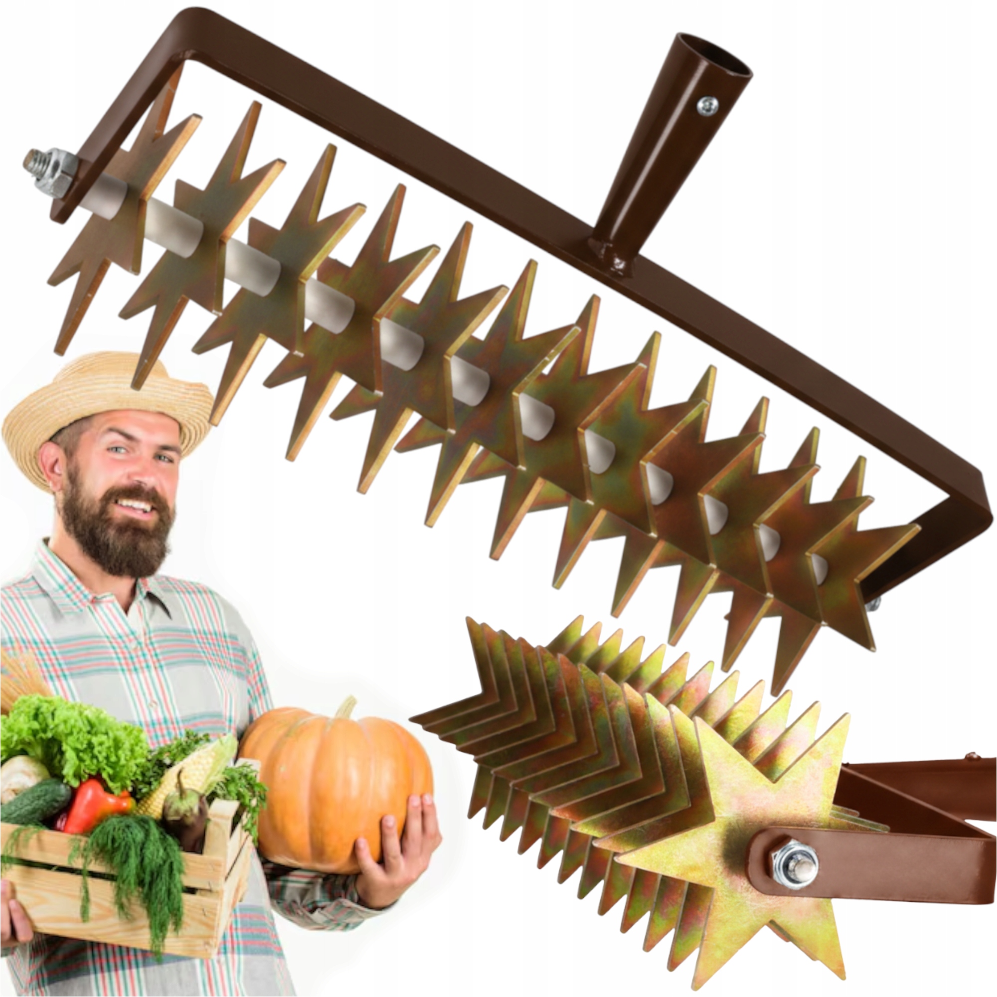 Ruční Provzdušňovač Pro Zahušťování Trávníku, Pevný A Silný