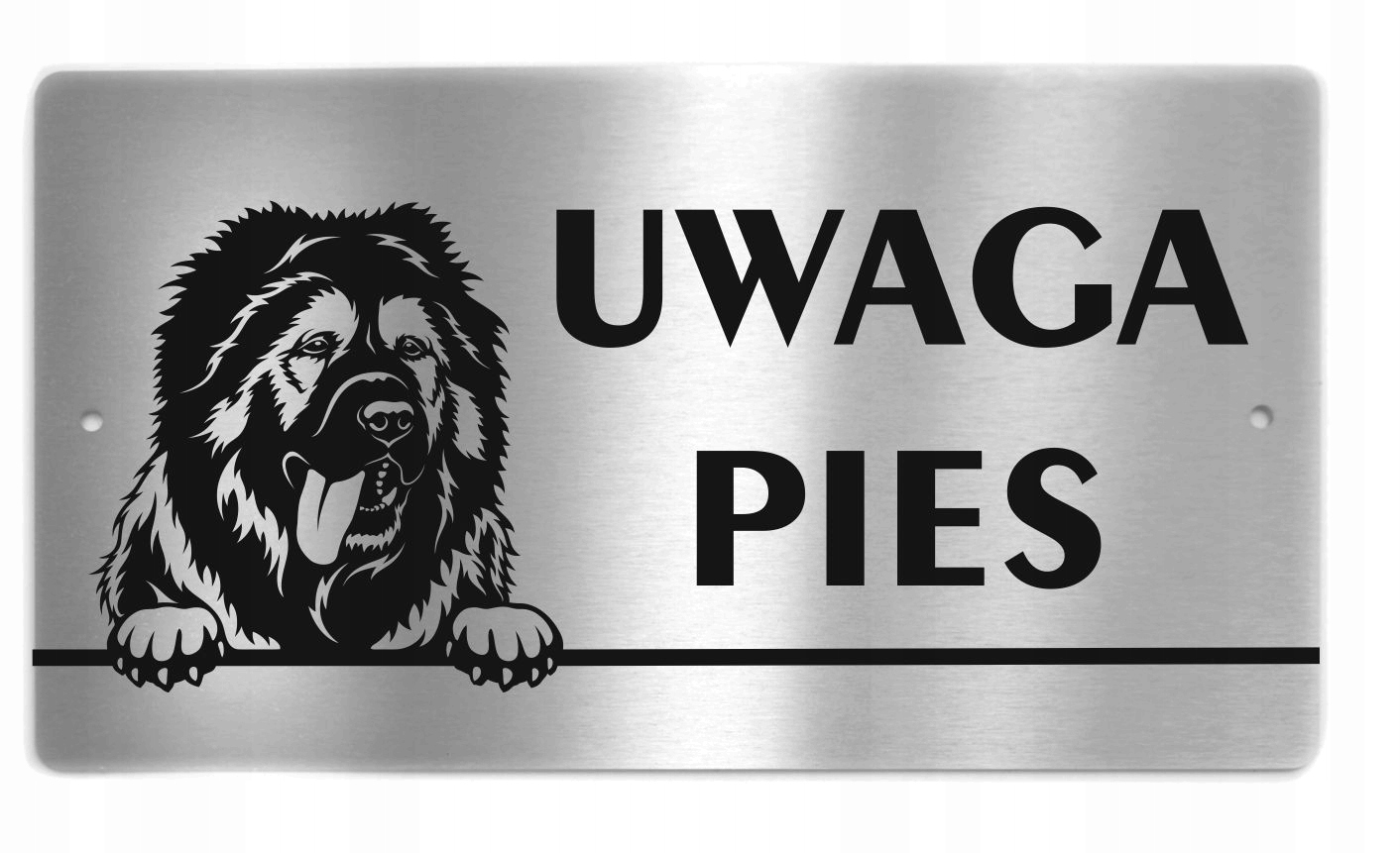 

Tabliczka nierdzewna Uwaga Pies Owczarek Kaukaski