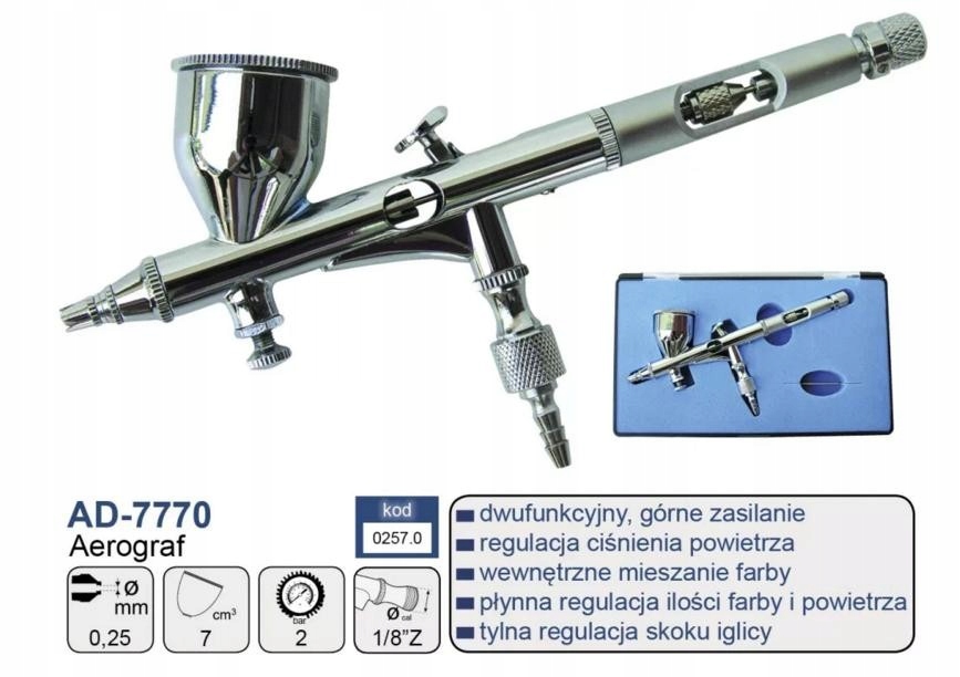 ADLER AEROGRAF 0,25mm 7 cm3 AD-7770