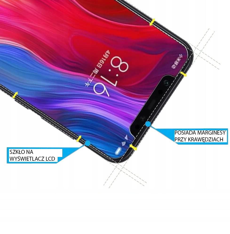 Szkło hartowane płaskie 9H do Xiaomi Mi8 Rodzaj szkło hartowane