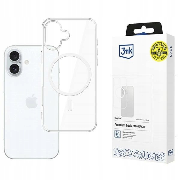 Etui 3MK MagCase do Apple iPhone 16 Plus przezroczysty