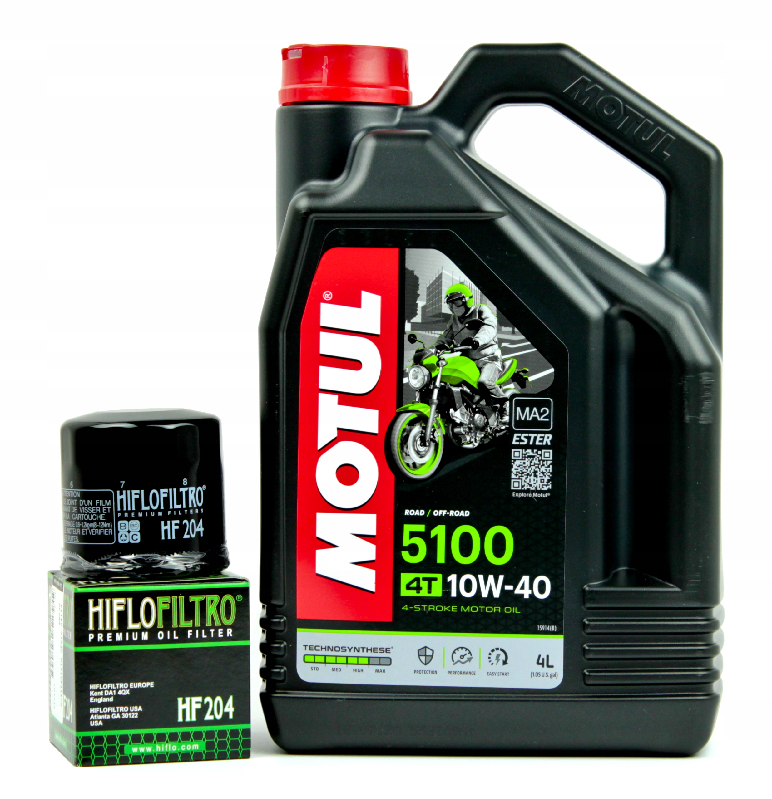 

Olej silnikowy Motul 5100 10W40 4L +filtr oleju Hf