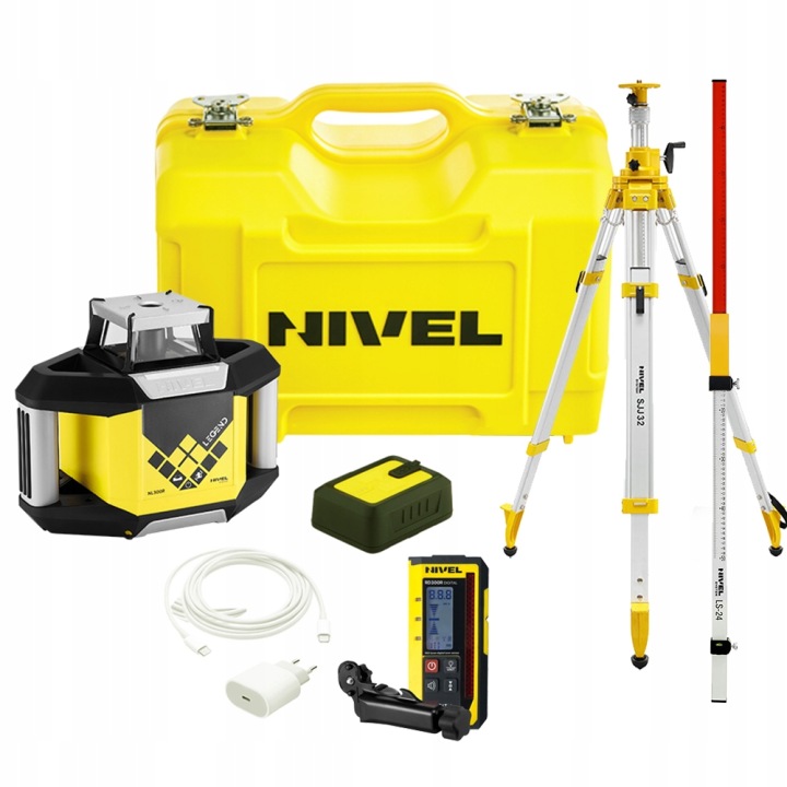 Nivel System Niwelator NL300R Digital Statyw Łata