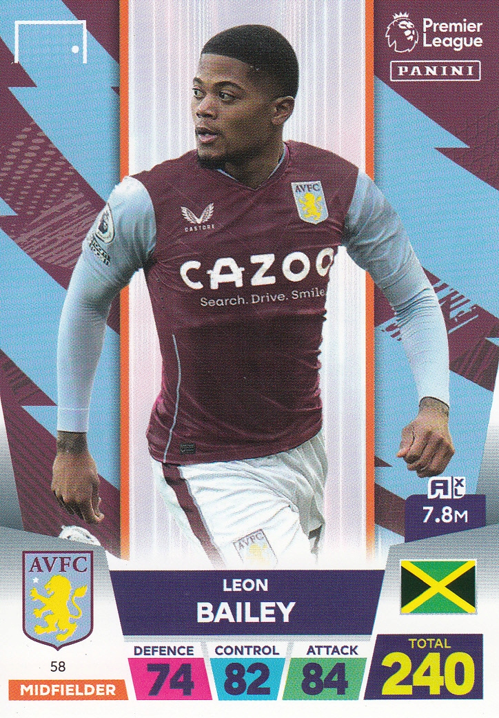 Premier League 2023 Base Card Bailey 58