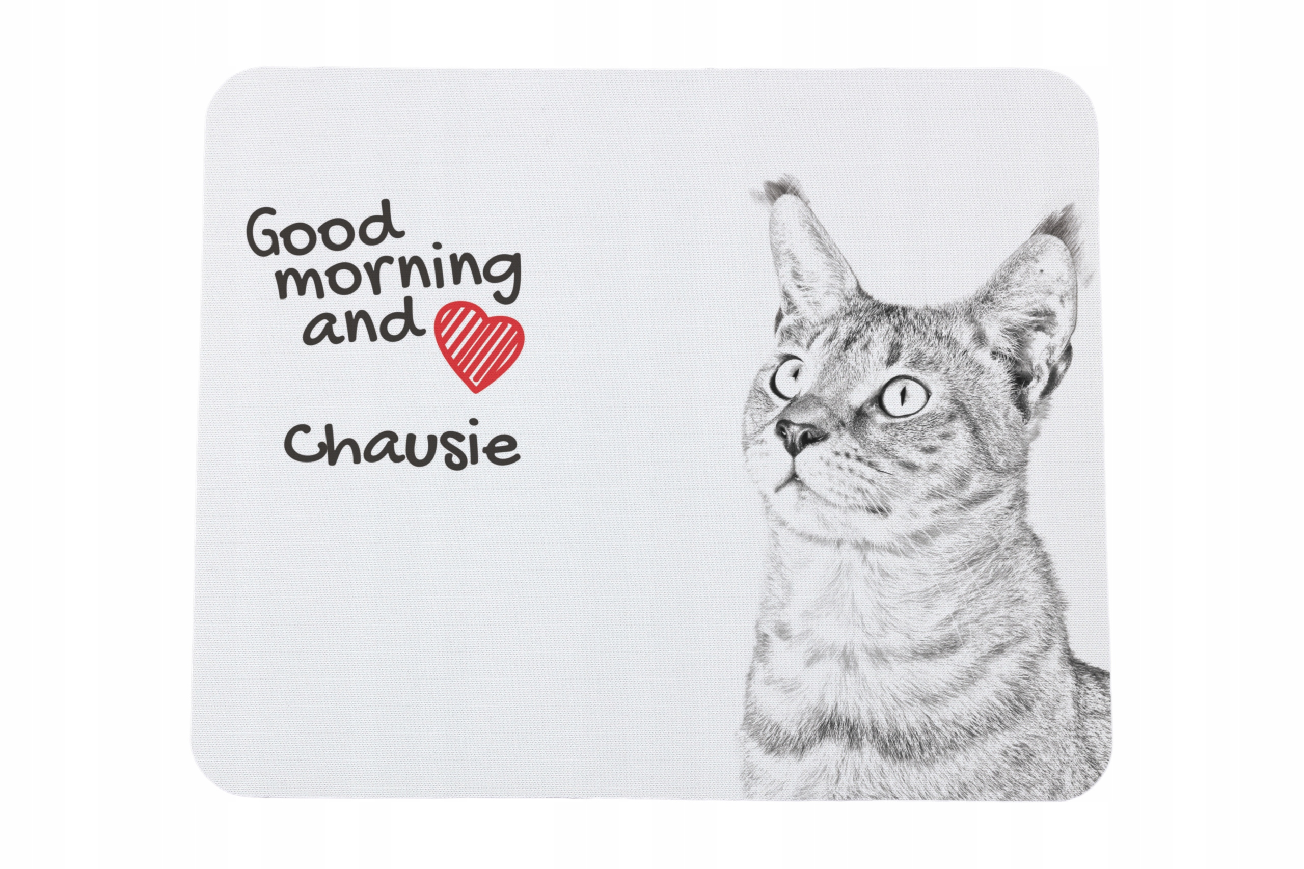Chausie podkładka pod myszkę z nadrukiem, personalizowana podkładka z kot