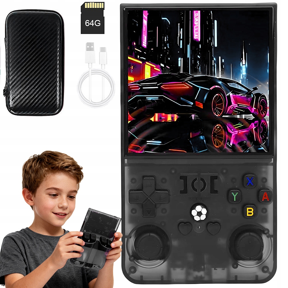 Konsole Do Gier Retro Mini Przenośna R36MAX Ponad Ponad 18000 Gier 4.0 Cale